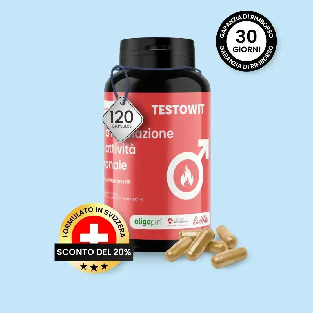 TESTOWIT - Regolazione ormonale 120 cps NEW! PROMO ORBIS Lifestyle