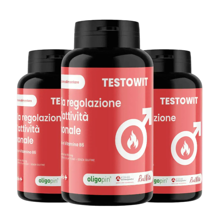 TESTOWIT - Regolazione ormonale 120 cps - 3x2 - ORBIS Lifestyle