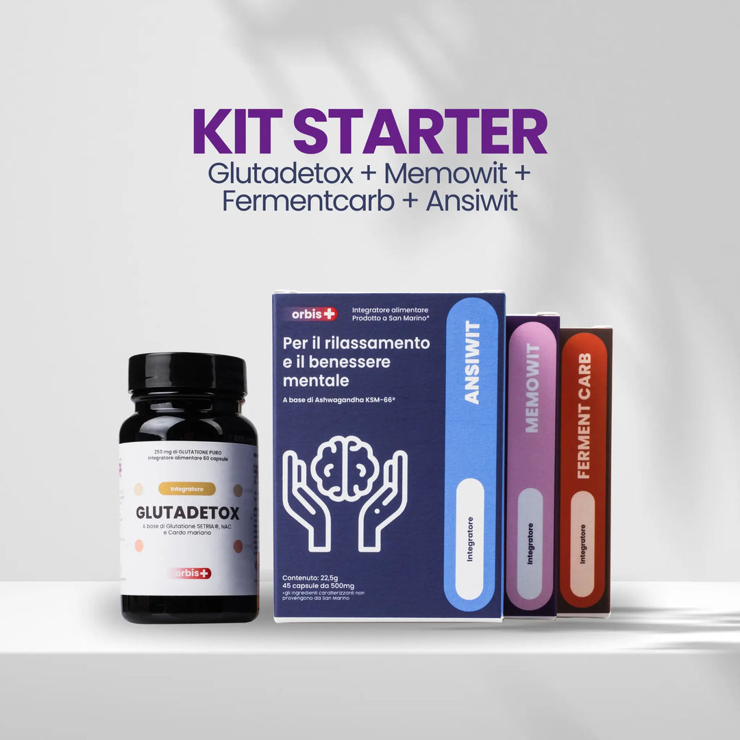 🚀 KIT STARTER: GLUTADETOX + MEMOWIT + ANSIWIT + FERMENTCARB - ORBIS Lifestyle