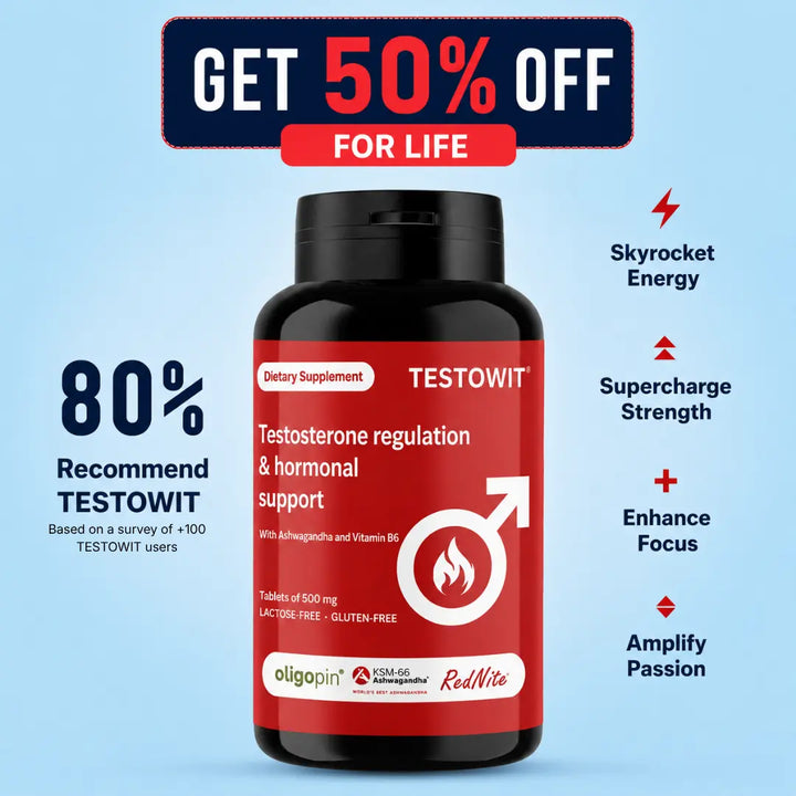 TESTOWIT - Regolazione ormonale - 120 cps - NEW! PROMO! 50% ORBIS Lifestyle