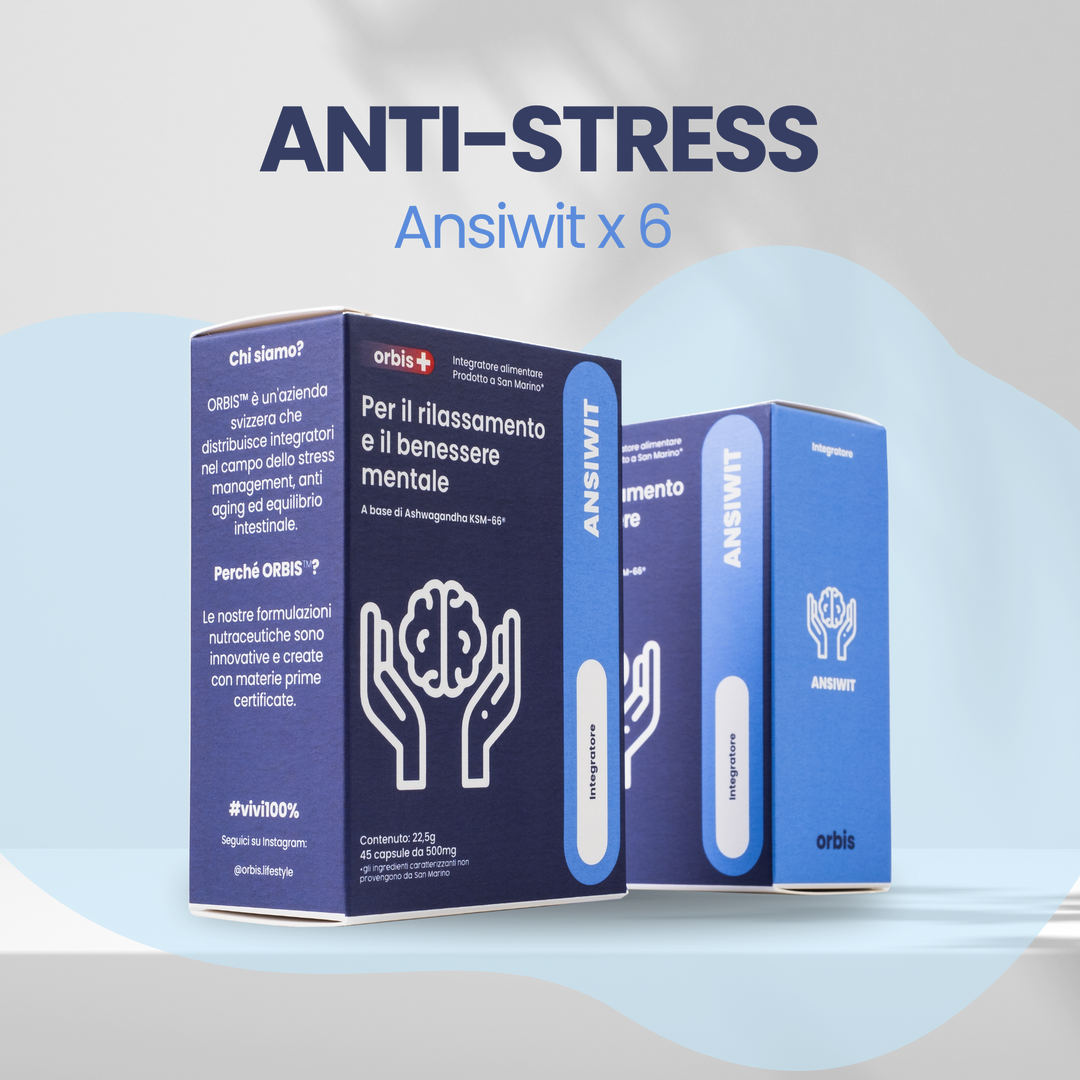 🌼 ANTI-STRESS (6-Mesi di Scorta): ANSIWIT x 6 - ORBIS Lifestyle