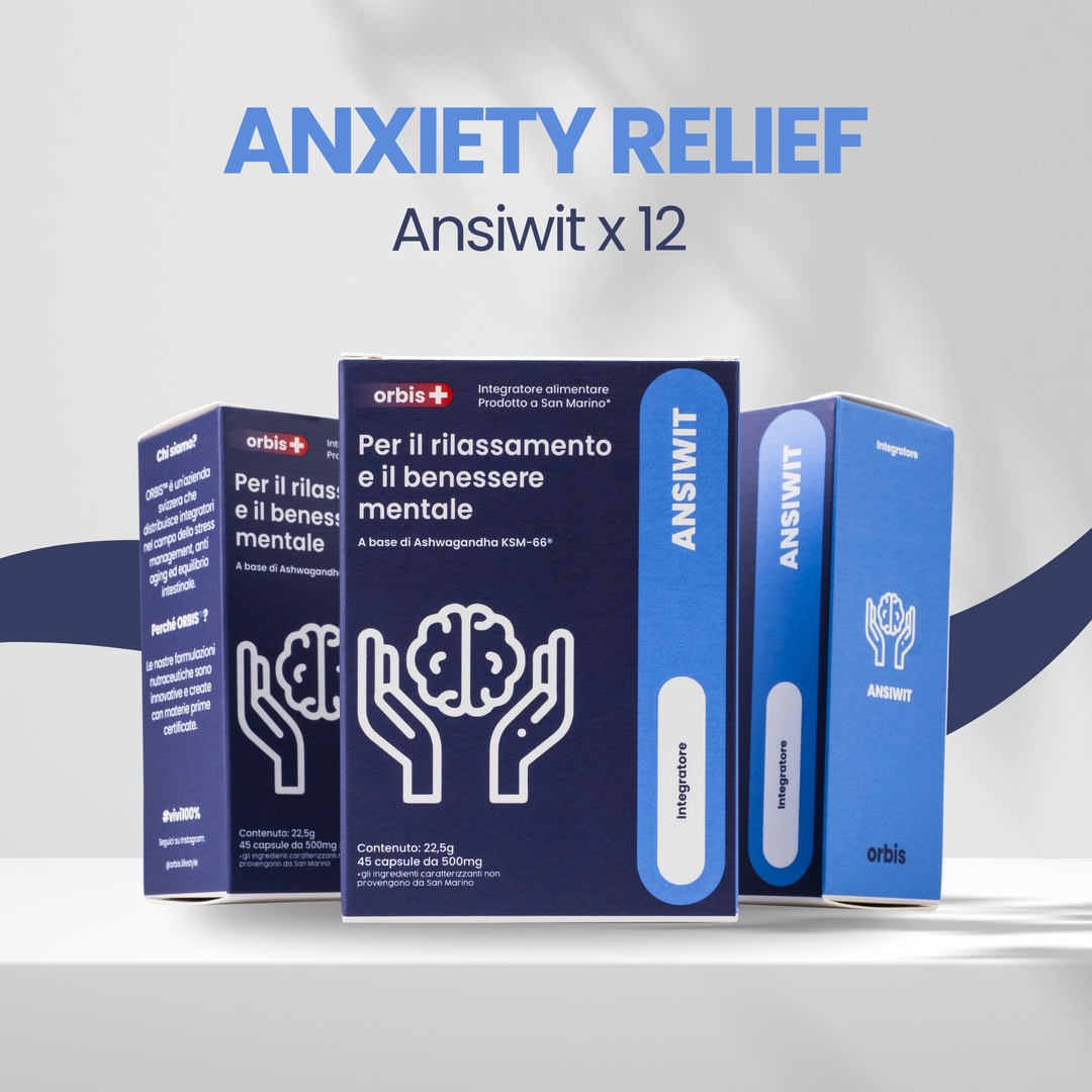 🌼 ANXIETY RELIEF (stoc de 12 luni): ANSIWIT x 12 - Stil de viață ORBIS