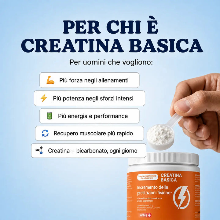 NOVITÀ!❤️‍🔥 Creatina Basica (250g). La prima CREATINA + BICARBONATO 🔥 ORBIS Lifestyle