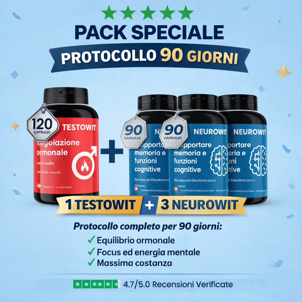 Protocollo 90 Giorni 1x TESTOWIT + 3x NEUROWIT ORBIS Lifestyle