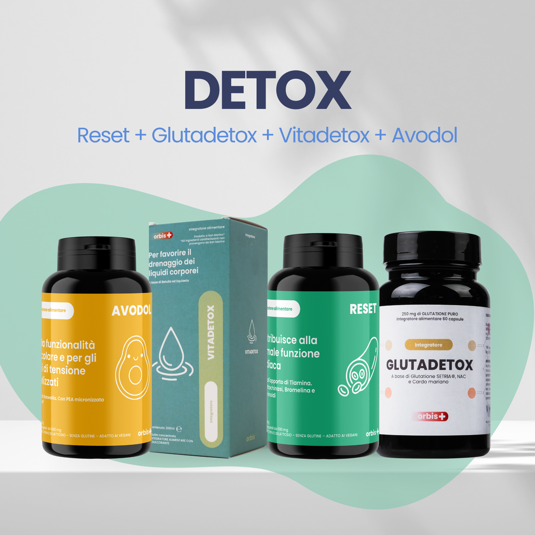 🌱 DETOX: 2x RESET + 2x GLUTADETOX + 2x VITADETOX + 2x AVODOL - ORBIS Lifestyle