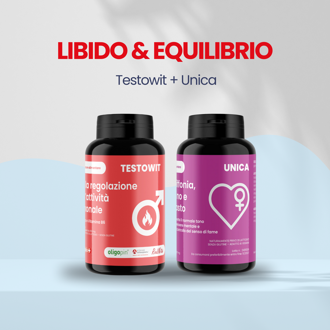 ✨ LIBIDO & EQUILIBRIO: 1x TESTOWIT + 1x UNICA 🧠💆‍♀️🌿