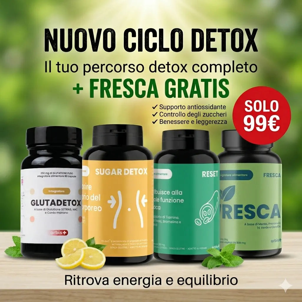 NUOVO CICLO DETOX Gluta+Sugar Reset (+Fresca GRATIS) ORBIS Lifestyle