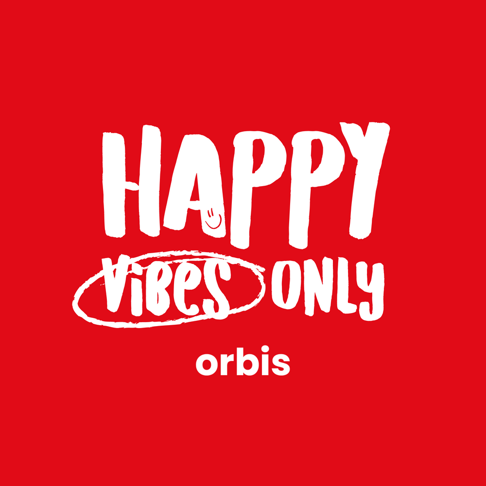 Felpa con Cappuccio Orbis "Happy Vibes Only" 🎧😊 - ORBIS Lifestyle