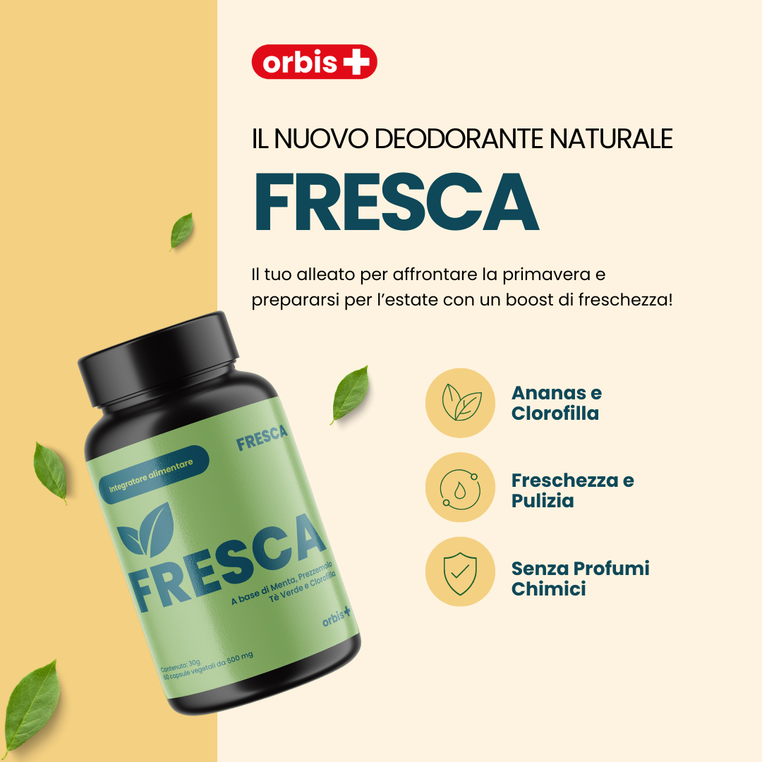 FRESCA - Clorofilla, Tè verde, Menta e Ananas (60 cps)