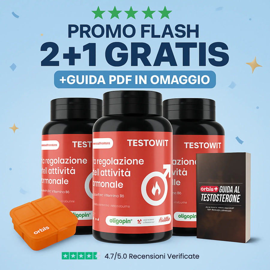TESTOWIT - Regolazione ormonale 120 cps NEW! PROMO SETTEMBRE 2+1 ORBIS Lifestyle