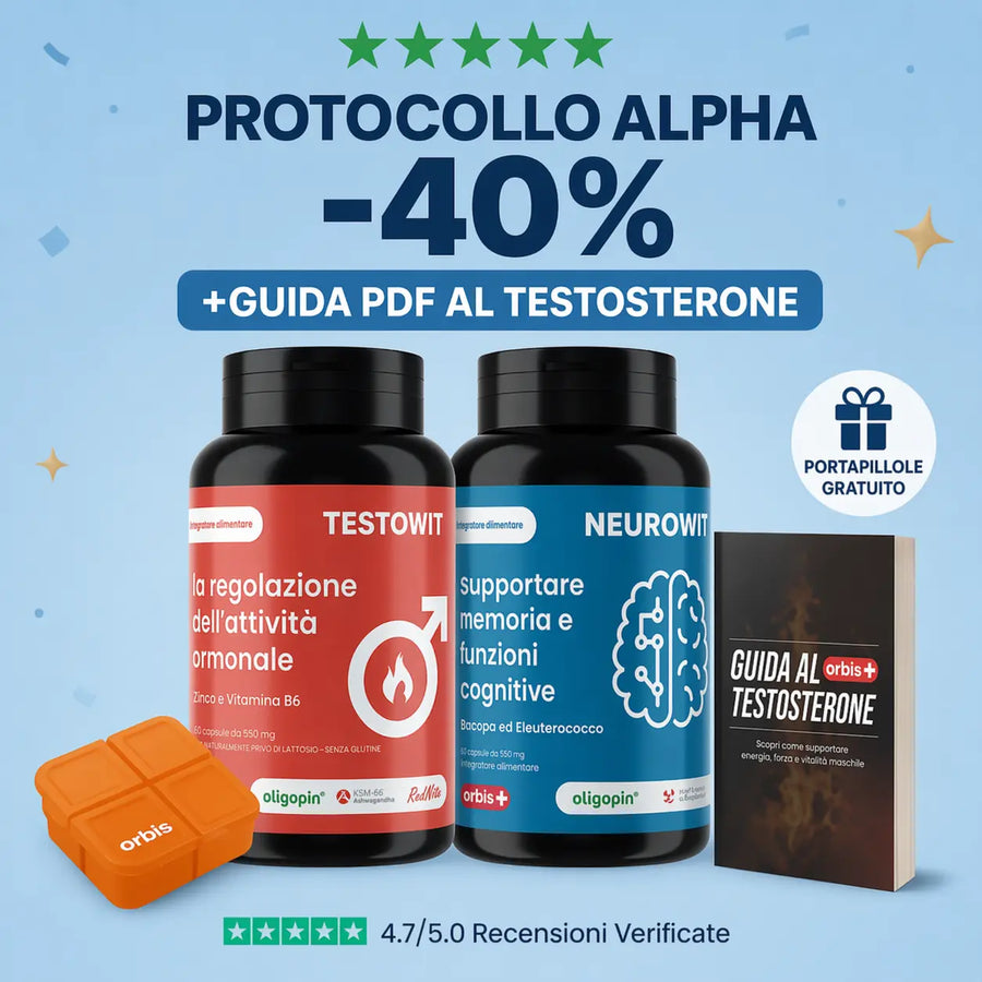 💪⚡ PROTOCOLLO ALPHA - Formula Testo + Neuro! ⚡🧠 ORBIS Lifestyle