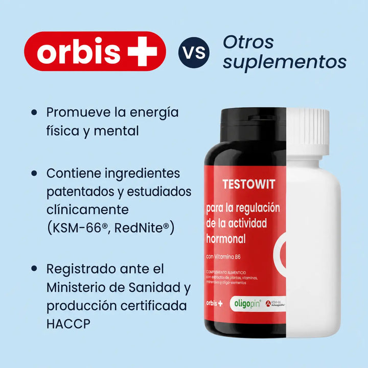 TESTOWIT - Regolazione ormonale 120 cps NEW! PROMO! 🇪🇸 ORBIS Lifestyle
